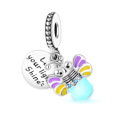 925 Silver Rainbow Flower Dragonfly Charms Dangle Charm Animal Bead Fit Original Bracelet Jewelry DIY