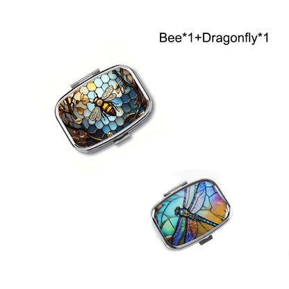 Travel Cases Lovely Colored Medicine Metal Jewelry Organizers Household Holder Iron Cabinet Small Pill Container