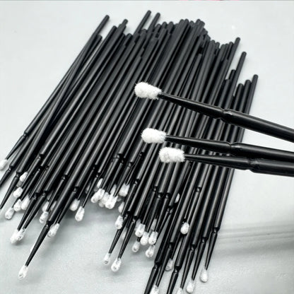 100Pcs Eyelash Cleaning Brush Lash Extension Micro Cotton Swab Individual Eyelashes Microbrush Beauty Makeup Clean Remover Tools