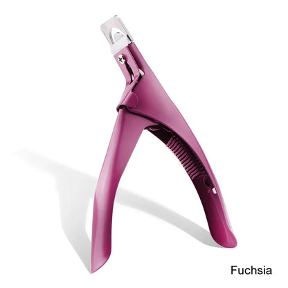 Professional False Nail Clippers False Nail Nippers Pointed ClippersUType Nail Clippers Acrylic False Nail Edge Trimmer Stainles