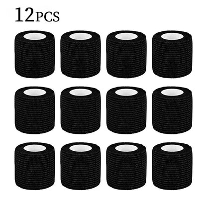 6/12/24/48Pcs Tattoo Bandage POSEIDON Disposable Waterproof Self-adhesive Elastic Bandage Black Assembled Tattoo Bandage