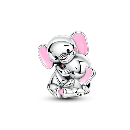 Original Charms 925 Silver Cute Animals Cat Bear Bead For Silver Bracelet Diy Fahsion Jewelry