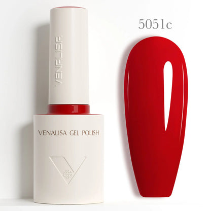 1pc Venalisa Nail Gel Polish Milky White Semi Transparent Hema Free Soak Off UV LED Gel Varnish Soft Brush Round Shape Pigment