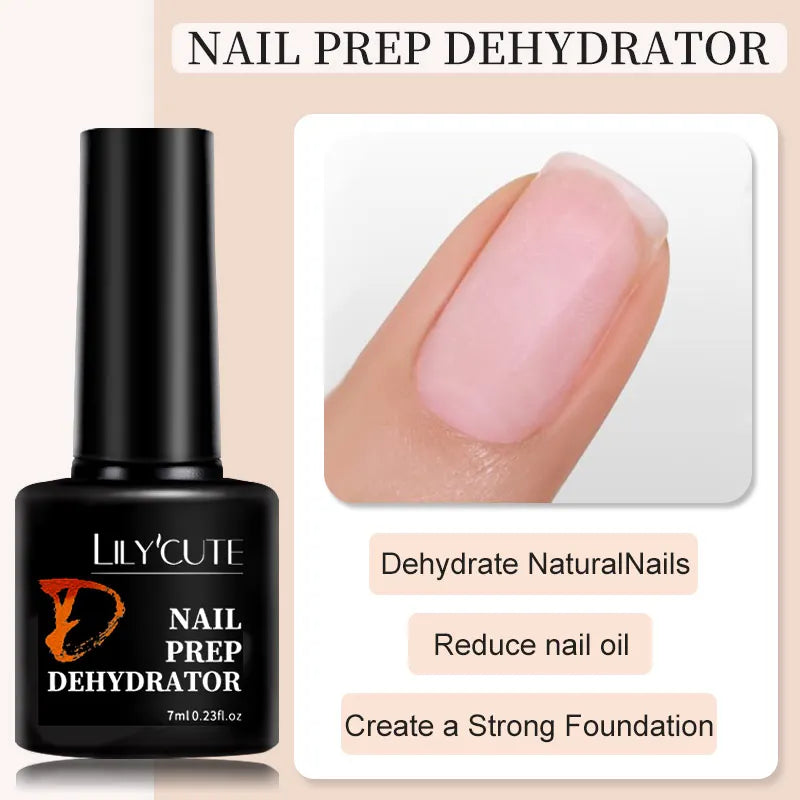 LILYCUTE 7ml Base Nowipe Top Coat Soak Off UV LED Gel Nail Polish Reinforcement Gel Semi Permanent Multifunction Gel Varnishes