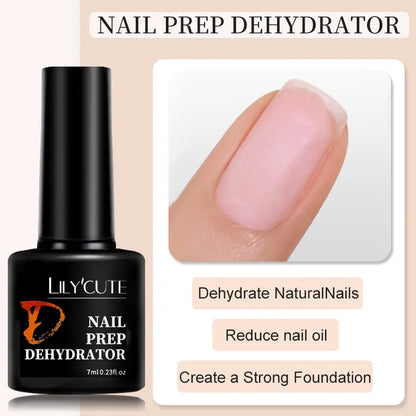 LILYCUTE 7ml Base Nowipe Top Coat Soak Off UV LED Gel Nail Polish Reinforcement Gel Semi Permanent Multifunction Gel Varnishes