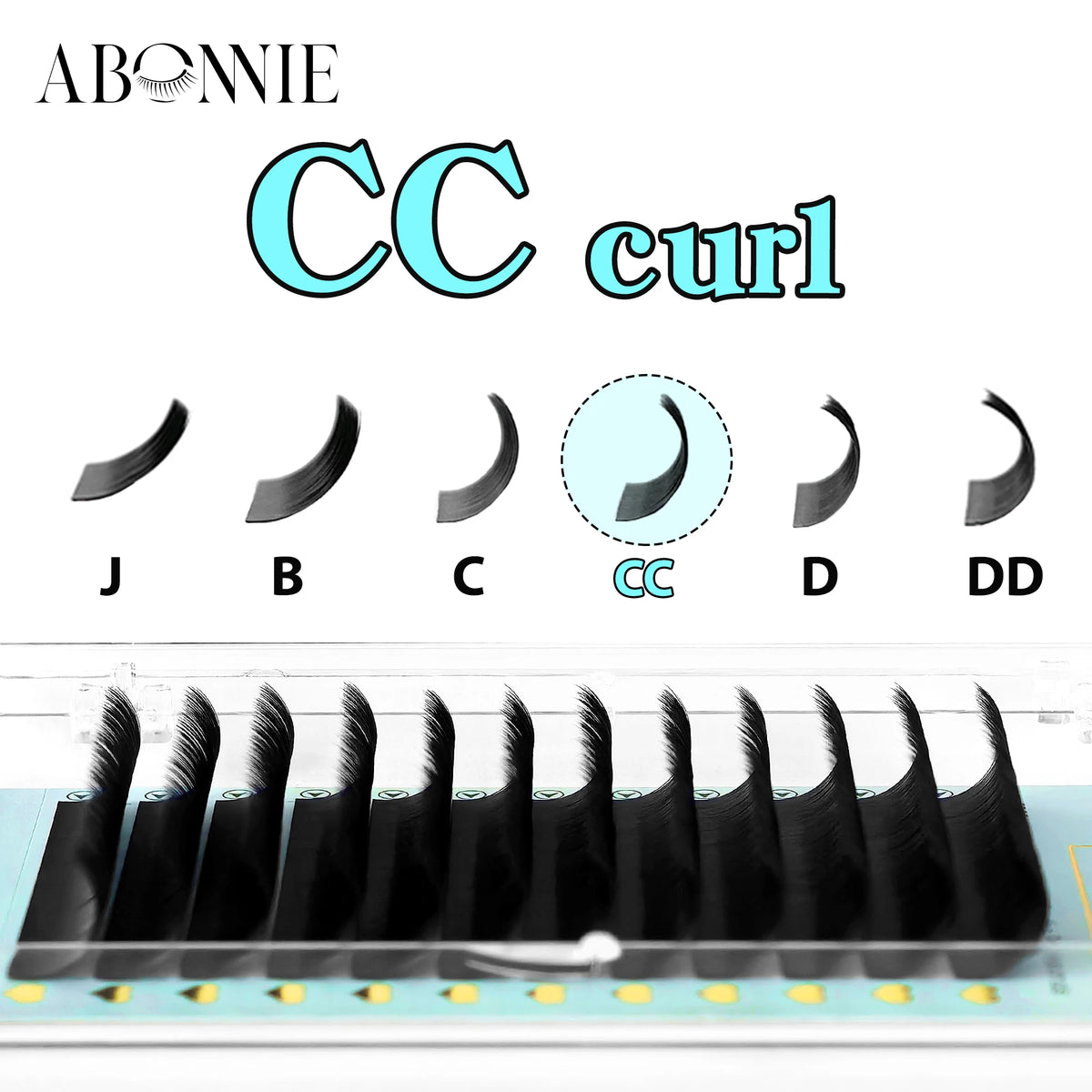 Abonnie LB LJ Curl Cashmere Classic Eyelashes Extensions Mixed Tray LB Curl Eyelashes
