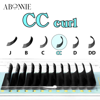 Abonnie LB LJ Curl Cashmere Classic Eyelashes Extensions Mixed Tray LB Curl Eyelashes