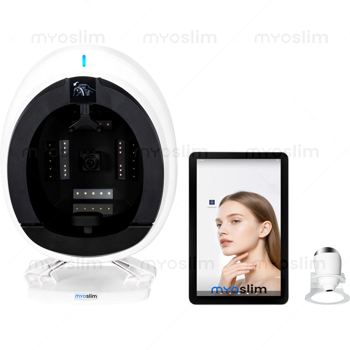 AISIA Q1pro AI Multispectral Skin Analyzer 3 Cameras UV RGB 8 Spectra 3D Dermal Facial Detection Salon Skin Testing Machine
