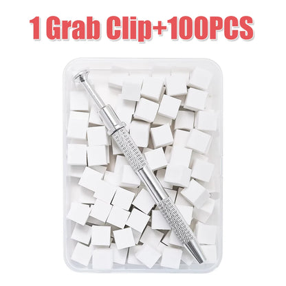 LINMANDA 200/50PCS Nail Sponge Sponge with Grab Pen and Sponge Grab Clip Set Nail Gradient Color Nail Tool Accessories