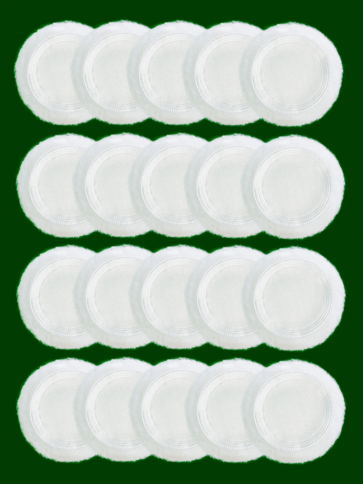 2-5-10-20Pcs Portable and Practical High-Grade White Round Powder Puff for Base and Fixing Makeup
