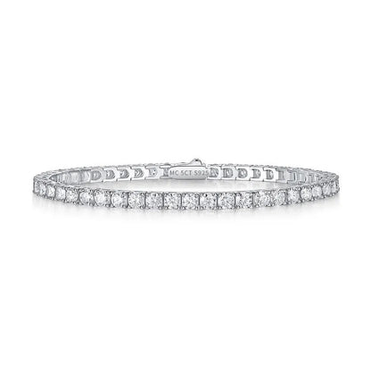 sterling silver 925 moissanite tennis bracelet 0.3ct  full row moissanite bracelet  tennis bracelet
