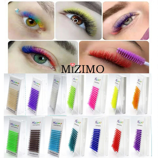 The Royal Blue Color 8-15 Length Is Mixed With Natural Softness To Extend The Professional Grafting False Eyelash Makeup 0.07
