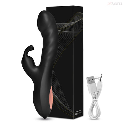 2 in1 G Spot Rabbit Vibrator for Women Nipple Clitoris Stimulator Dildo Massager Adults Masturbator Female Sex Toy for Adults 18