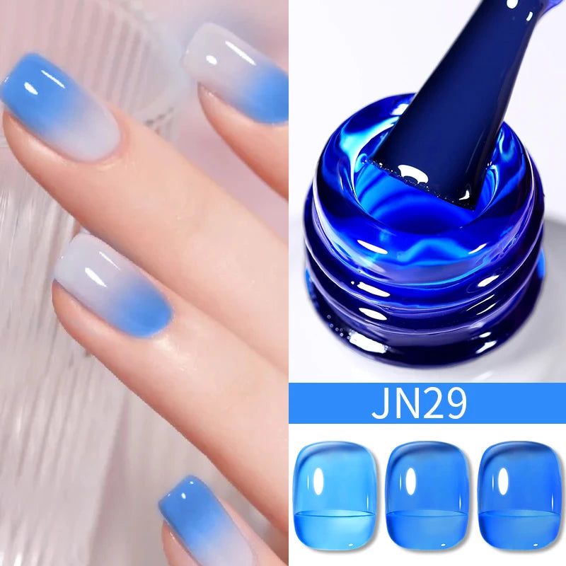 BORN PRETTY 83 Colors 10ml Jelly Nude Gel Nail Polish Autumn Amber Semi Transparent Manicure Soak off UV LED Nails Gel Varnish