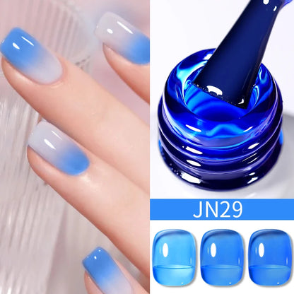 BORN PRETTY 83 Colors 10ml Jelly Nude Gel Nail Polish Autumn Amber Semi Transparent Manicure Soak off UV LED Nails Gel Varnish