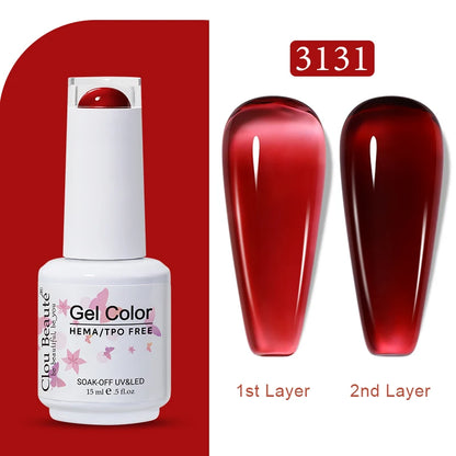 Clou Beaute TPO FREE Nail Gel Polish High Pigment Nail Art Supply Spring Summer Pastal Color Varnish UV Gel Clear Base Top Coat