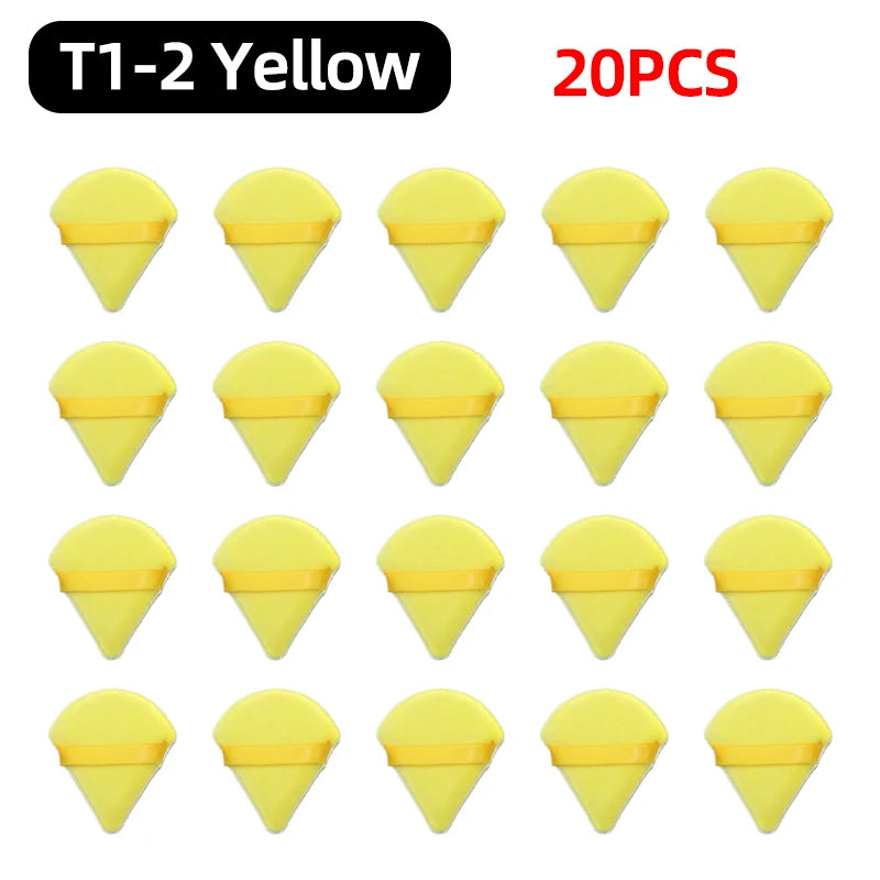OGEYERO Velvet Triangle Powder Puff Make Up Sponges for Face Eyes Contouring Shadow Seal Cosmetic Foundation Makeup Tool