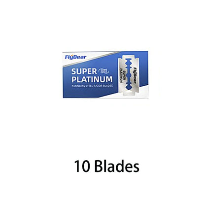 Stainless Steel Razor Blade Old-Fashioned Manual Double-Sided Razor Blade Hairdressing Barber Shop Tools