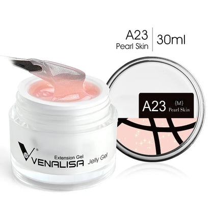 VENALISA Clear Color Extension Gel Pearl Glittle Gel Canni Supply Camouflage Fasting Jelly Nail Gel Self Leveling Acrylic Gel