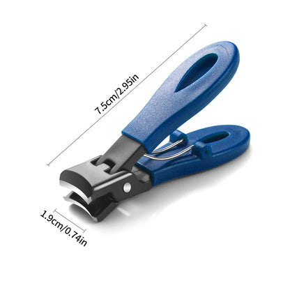 Portable Ultra Sharp Nail Clippers Stainless Steel Wide Jaw Opening Anti Splash Toe Fingernail Trimmers For Woman Man