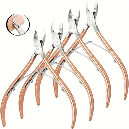 1Piece Cuticle Nipper, Premium Stainless Steel Cuticle Trimmer for Manicure & Pedicure at Home/Spa/Salon