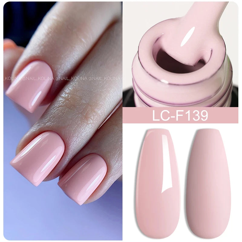 LILYCUTE 7ML Jelly Black Quick Extension Gel Nail Polish Nude Esmalte Unas Semipermanente UV Soak Off Nail Art Construction Gel