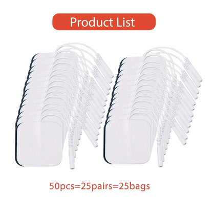 5x5cm EMS Muscle Stimulator Electrode Pads TENS Unit Gel Patches Electric Low Frequency Massage Machine Replacement Pad