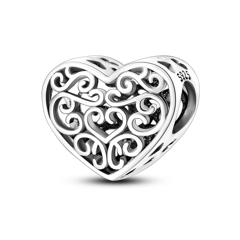 Charm Hot Sales 925 Silver Original Charms Beads Fit Pendant Charm Bracelet Dangle for Women DIY Fine Jewelry Making