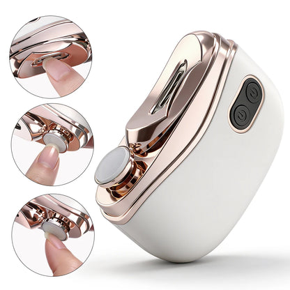 Electric Nail Clippers Automatic Anicure Trimmer With Light Adult Baby Fingernail Toe Scissors Pedicure Polishing Nails Cutter