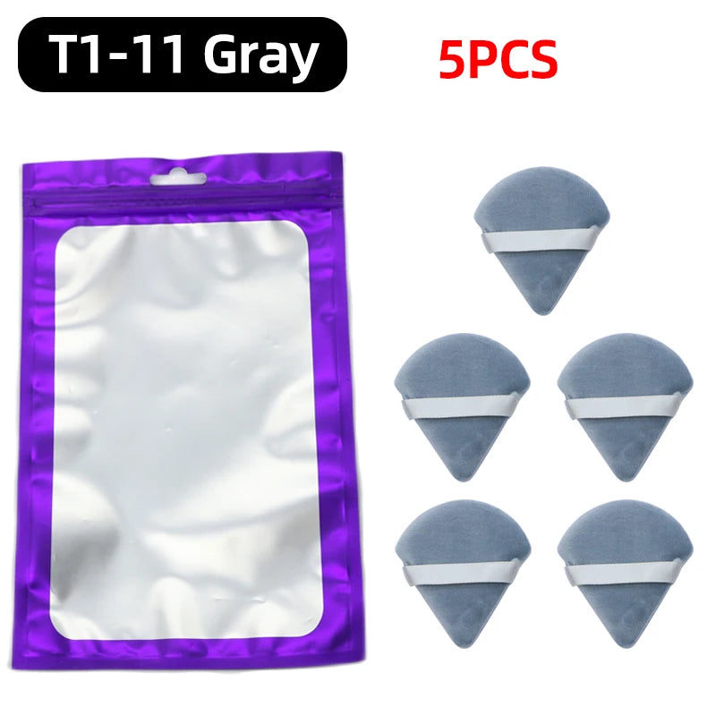 OGEYERO Velvet Triangle Powder Puff Make Up Sponges for Face Eyes Contouring Shadow Seal Cosmetic Foundation Makeup Tool