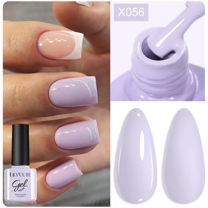 LILYCUTE 7ml Base Nowipe Top Coat Soak Off UV LED Gel Nail Polish Reinforcement Gel Semi Permanent Multifunction Gel Varnishes