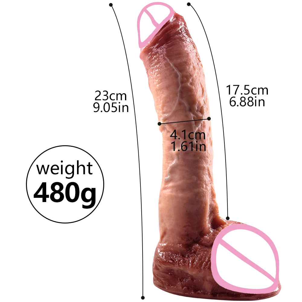 Super Long Skin Dildo Penis Medical Silicone Realistic SexToy For Women Masturbator Makeup Dildo Strapon Suction Cup Dick Adults