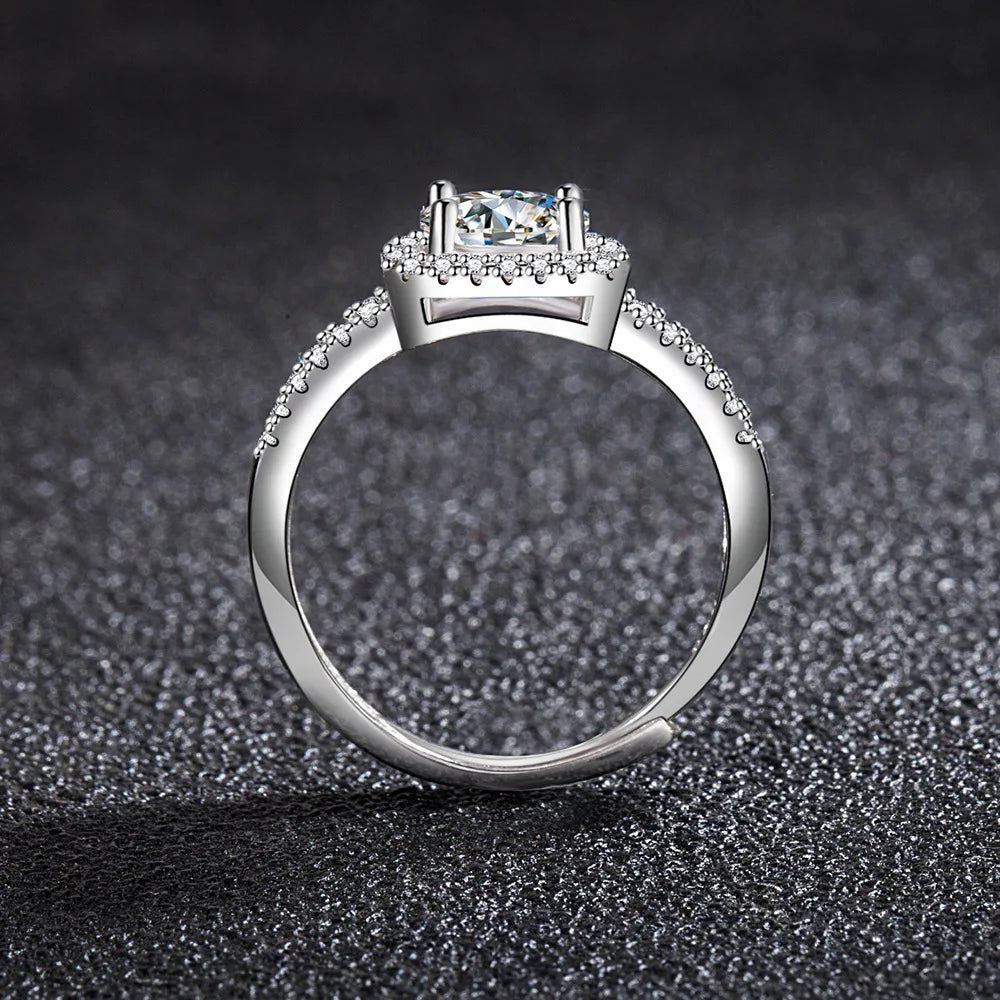New 925 Sterling Silver Ring High Quality Perfect Gem Zircon For Women Wedding Fine Jewelry Accessories Party Gifts