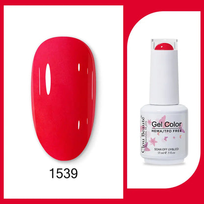Clou Beaute TPO FREE Nail Gel Polish High Pigment Nail Art Supply Spring Summer Pastal Color Varnish UV Gel Clear Base Top Coat