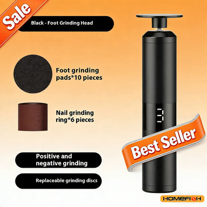 Electric Callus Remover with 3 Speeds & LCD Display, Fast Charging for Home Foot & Hand Care
