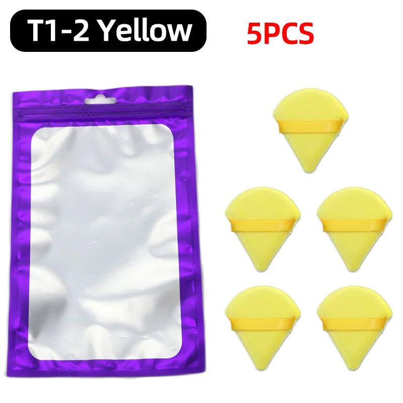 OGEYERO Velvet Triangle Powder Puff Make Up Sponges for Face Eyes Contouring Shadow Seal Cosmetic Foundation Makeup Tool