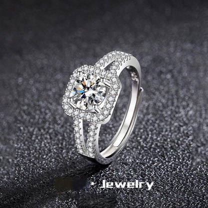 New 925 Sterling Silver Ring High Quality Perfect Gem Zircon For Women Wedding Fine Jewelry Accessories Party Gifts