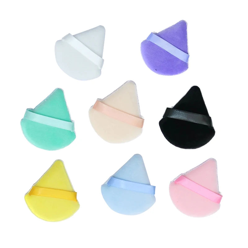 OGEYERO Velvet Triangle Powder Puff Make Up Sponges for Face Eyes Contouring Shadow Seal Cosmetic Foundation Makeup Tool