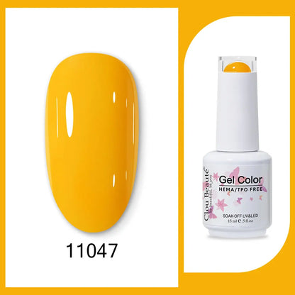Clou Beaute TPO FREE Nail Gel Polish High Pigment Nail Art Supply Spring Summer Pastal Color Varnish UV Gel Clear Base Top Coat