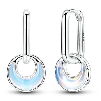 925 Sterling Silver Hoops Earrings Hypoallergenic Hoops Earrings With Zirconia Fashion High Quality Jewelry for Women Girls
