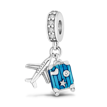 925 Silver Rainbow Flower Dragonfly Charms Dangle Charm Animal Bead Fit Original Bracelet Jewelry DIY