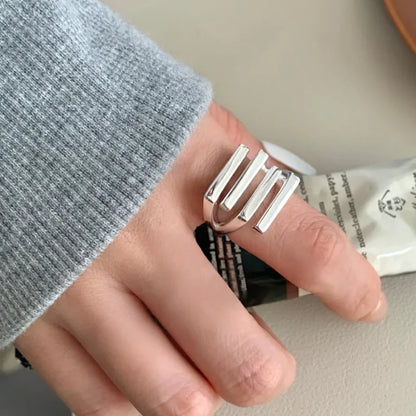 VENTFILLE 925 Sterling Silve Flower Ring for Women Gift Hollow Out Design Retro Hip Hop Versatile Jewelry Party Gift Dropship