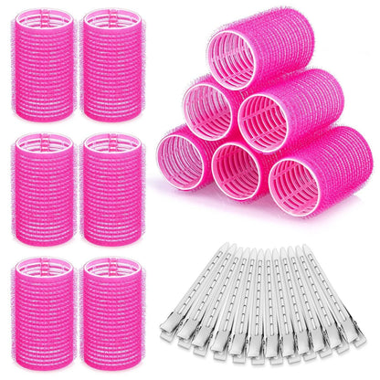 Hair Curling Rollers in Various Sizes for DIY Lazy Hair Styling, Air Bangs Curlers, Plastic Hair Curling Tool