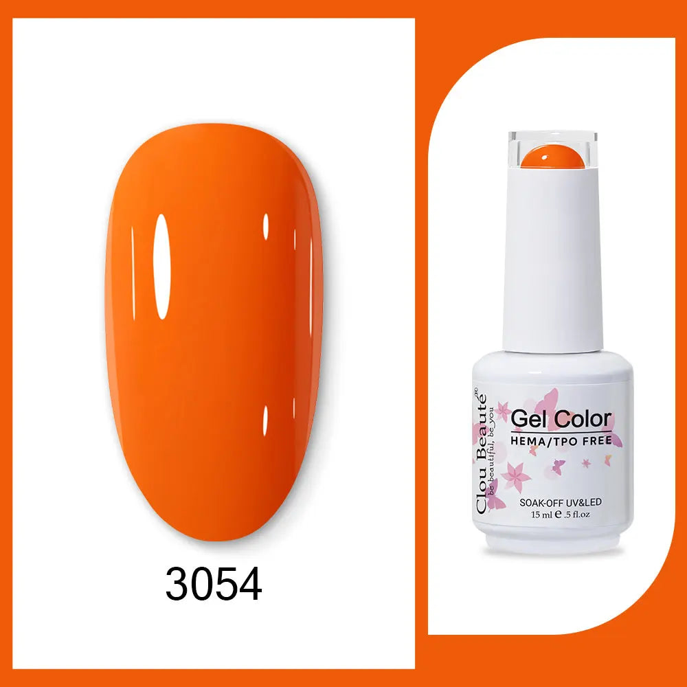 Clou Beaute TPO FREE Nail Gel Polish High Pigment Nail Art Supply Spring Summer Pastal Color Varnish UV Gel Clear Base Top Coat