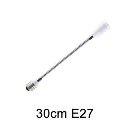 Flexible E27 to E27  LED Bulb Extension Lamp Holder 20CM 30CM 40CM 50CM 60CM Light Socket LED Lamp Base Converter Bulb Holder