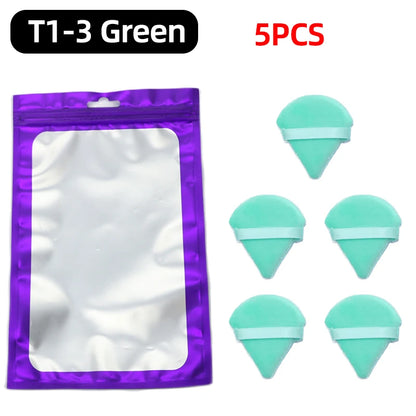 OGEYERO Velvet Triangle Powder Puff Make Up Sponges for Face Eyes Contouring Shadow Seal Cosmetic Foundation Makeup Tool