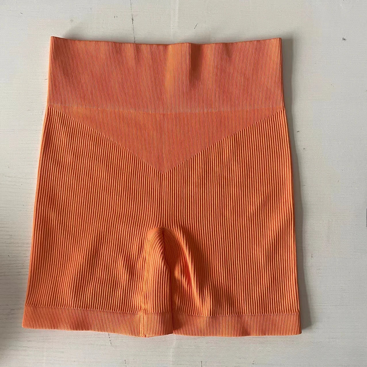 Women's Ribbed Knited Shorts Seamless Yoga Shorts Stretchy High Waist Shorts Sexy Hip Liftting Cycling Running Three Point Pants